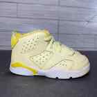 Nike Air Jordan 6 Retro Dynamic Yellow Floral Toddler Baby Boy Size 7C