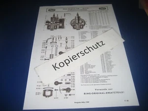 Victoria Avanti 158 3 velocidades 3,7 CV, carburador Bing 1/17/40 plano + lista de ajustes - Imagen 1 de 3