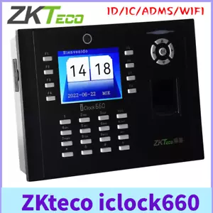 ZKteco iclock660 TCP/IP Fingerabdruckerkennung Zeiterfassung & Zugangskontrolle - Bild 1 von 15