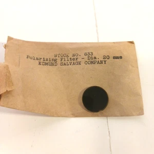 Polarizing Filter Lens 20mm dia Edmund Scientific - Picture 1 of 3