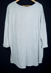F&F: SIZE 22 GREY MARL MEDIUM KNIT RELAXED FIT JUMPER - Picture 1 of 7