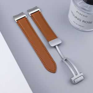 For Samsung Watch 4/5/6 5Pro 6Classic 43 47mm Leather Band Magnetic Buckle Strap