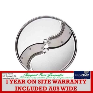 FED COMMERCIAL STAINLESS STEEL DISC WITH CORRUGATED S-BLADES 6 MM DS650091 - Picture 1 of 2