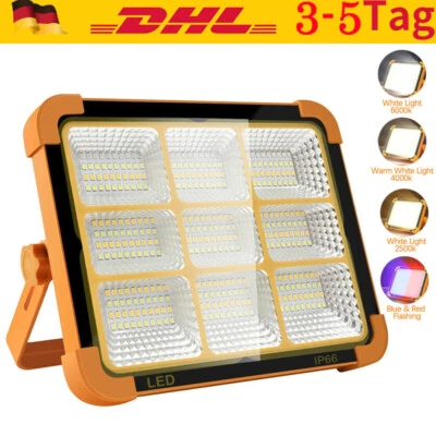 360 LED Arbeitsleuchte Akku Aufladbar Baustrahler Flutlicht Werkstattlampe DHL - Bild 1 von 4