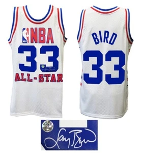 CAMISETA DE LARRY BIRD AUTOGRAFIADA FIRMADA 1985 ALL STAR M&N NBA SWINGMAN CERTIFICADO DE AUTENTICIDAD SS. - Imagen 1 de 1