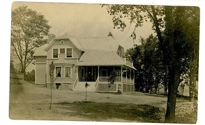 Postal Red Hook NY - BURNETT HOME - RPPC condado de Dutchess - Imagen 1 de 2