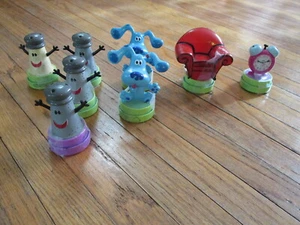 SELLOS DE GOMA PISTAS AZULES de colección Thinking Chair Mr Salt Mrs Pepper Tickety Tock - Imagen 1 de 3