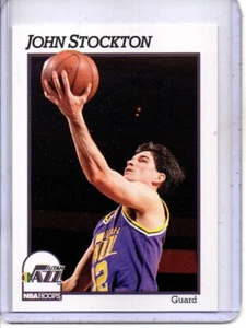 NBA HOOPS 1991-1992 #212 JOHN STOCKTON UTAH JAZZ (famer del Salón de la Fama) - Imagen 1 de 2
