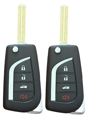 2 for Toyota Camry 2018 2019 2020 2021 2022 2023 Flip Remote Key Fob HYQ12BFB - Image 1 of 4
