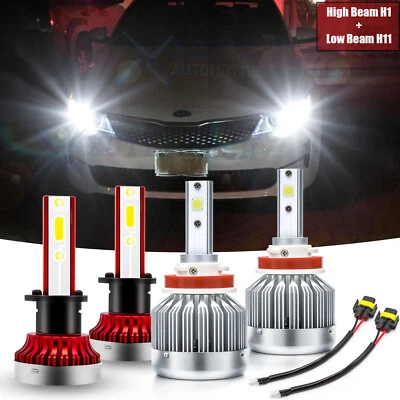 For Kia Optima 2011-2015 Xenon White 6000K LED COB Headlights High Low Beam DRL - Image 1 of 4