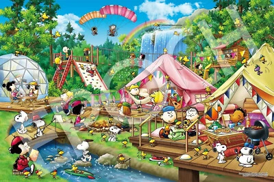 Jigsaw Puzzle Peanuts Snoopy "Glamping" 2016 pieces Epoch Japan 22-504s - Image 1 of 3