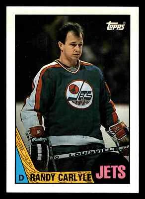 1987-88 Topps Randy Carlyle #9 - Winnipeg Jets - Image 1 of 2