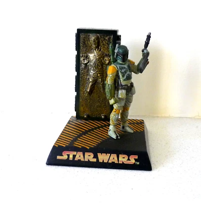Boba Fett & Han Solo en Carbonita en Bespin Star Wars Mini-Diorama (2005) TOMY Foto 1 de 4