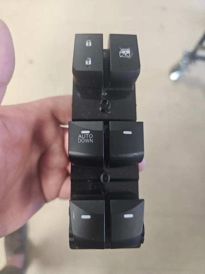 (Botón ABAJO AUTOMÁTICO) Unidad principal ventana eléctrica para Hyundai Elantra 2011-2015 sedán Foto 1 de 2