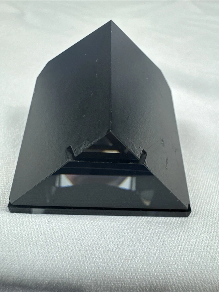 Triangle Glass Optical Prism Laser Optics Black Painted Mirrored Unbranded 1.5” - Image 1 of 4