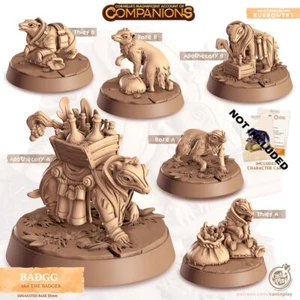 Dachs Miniaturen von Castnplay, Dnd Miniatur / Tabletop Miniatur Familiar - Bild 1 von 1