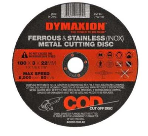 Dymaxion Metal Cutting Disc -180mm-10 Pieces Pack - Picture 1 of 1