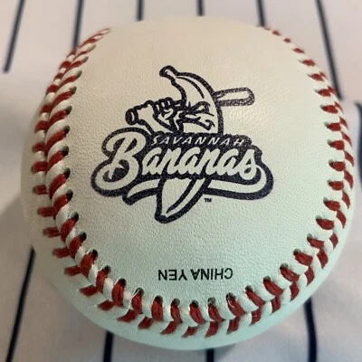 Bola de beisebol Savanah Bananas oficial branca banana Wilson A1030 lembrança - Imagem 1 de 4