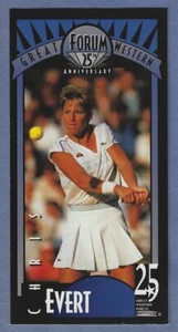 Chris Evert 1993 Great Western Forum 25th Anniversary Tennis Card #3 - Picture 1 of 2
