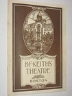 Vintage July 1918 B.F. Keith Theatre Program Booklet - Boston MA