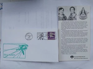 US 1981 First Shuttle Flight "Columbia" STS-1 Cover , Downey Space Station - Picture 1 of 2