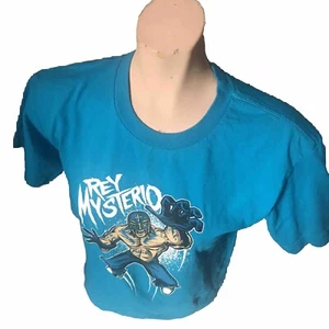 WWE Kids XL Rey Mysterio Shirt Multi Colored Booyaka - Picture 1 of 2