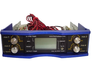 THERMALTAKE 4 CHANNEL FAN CONTROLLER 5.25" BLUE #GK10022 - Picture 1 of 2