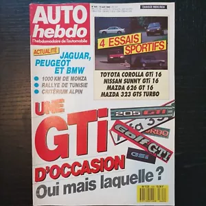 AUTO HEBDO 620 Toyota Corolla gti 16 Nissan sunny gti mazda 323 gts mazda 626 gt - Picture 1 of 3