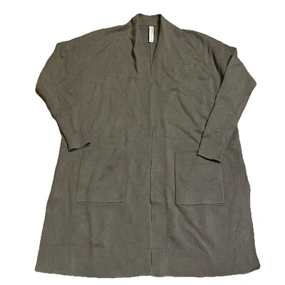 Cárdigan Suéter Athleta Mujer Marrón Topo Lana Moca Cachemira Espíritu Envoltura XXS Foto 1 de 4