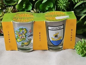 2er Set Irland Souvenir irisches Schnapsglas - Galway und Karte - Bild 1 von 5