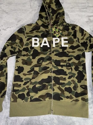 Bape 1st Camo Full Zip Hoodie Mens Size Large Green NWT A Bathing Ape - Image 1 of 4