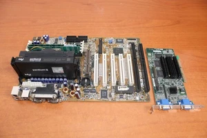 PC VINTAGE - ASUS P2B-F SLOT 1 PENTIUM II 350 + AGP2X/4X MATROX G400 16 Mb VGA - Zdjęcie 1 z 24