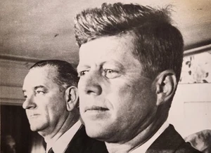 Seltenes Original 1960 JFK Buffalo News Pressefoto Präsident John F Kennedy 7x9 - Bild 1 von 5
