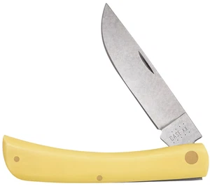 Case xx Messer Sodbuster gelb Delrin Griff Carbonstahl Taschenmesser 00038 - Bild 1 von 5