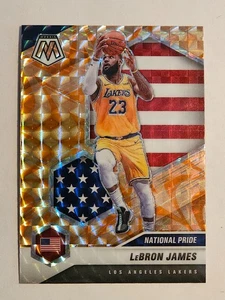LeBron James - 2020-21 Panini Mosaic NP Reactive Orange Insert Card - Bild 1 von 2