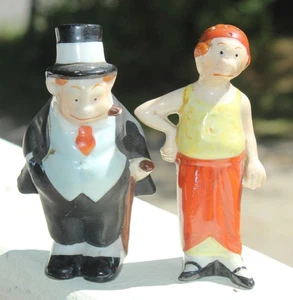 VINTAGE Comic Strip MAGGIE & JIGGS Salt & Pepper Shakers BRINGING UP FATHER - Picture 1 of 5