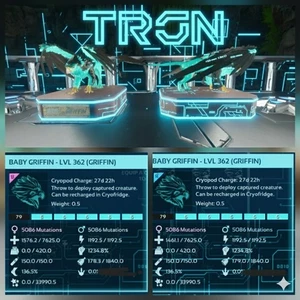 GRIFFIN TOP STATUS TRON BEBÉ PAR ARCA ASCENDIDA PVE OFICIAL PC/XBOX/PS5 - Imagen 1 de 4