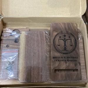 Handmade Multifunctional Wood Desk Organizer with Phone Stand - Picture 1 of 3