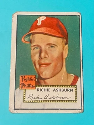 1952 Topps - Richie Ashburn #216 Low Grade (crease) - Image 1 of 2