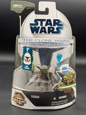 Hasbro Star Wars The Clone Wars Yoda No. 3 Action Figure 1st Day of Issue  2008 - Image 1 of 2
