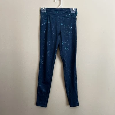 Girls CHAMPION C9 Leggings Youth Girls M 7-8 Stretch Athletic Green Metallic - Image 1 of 4