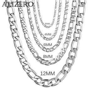 Men'S 925 Sterling Silver 2MM/4MM/6MM/8MM/12MM Chain Necklace 16-30 Inch for Man - Picture 1 of 17
