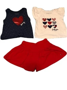 3pc. Knit Summer Time Outfit Size 2T By Tommy Hilfiger - Picture 1 of 3