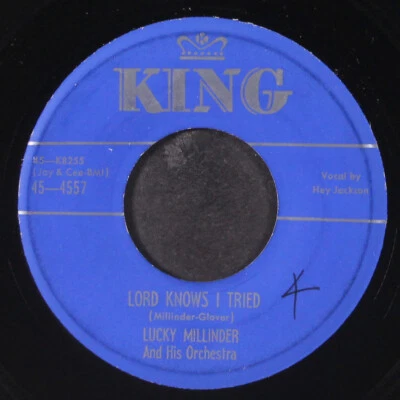 LUCKY MILLINDER: lord knows i tried / heavy sugar KING 7" Single 45 RPM — 第 1/2 张图片