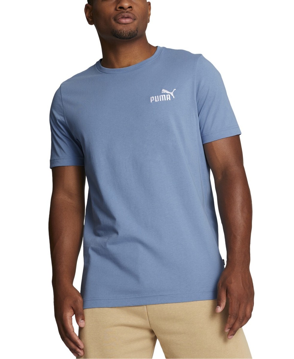 Suéter Puma Classics Logo Crew Neck Hombre Azul Y Blanco - Main Image