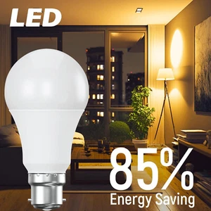 B22 LED Light Bulbs 9W 12W 15W (60W/80W/100W Equivalent) Cool White GLS - Picture 1 of 9