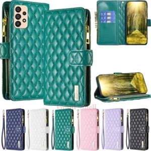For Samsung A14 A13 A23 A33 A53 A24 A34 A54 Wallet Card Slots Leather Case Cover - Picture 1 of 53