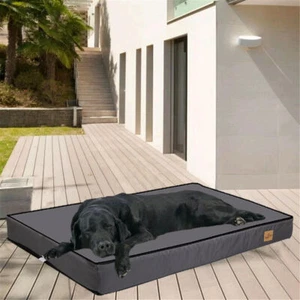 2 IN 1 Extra Large Orthopedic Dog Bed Pet Dog Crate Bed Lay Around Play Mattress - Picture 1 of 21