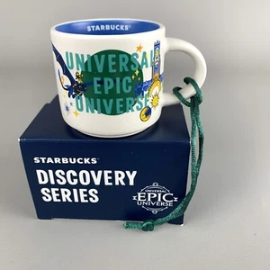 Starbucks Universal Epic Universe Ornament 2 oz Mini Mug Discovery Series Neu - Bild 1 von 18