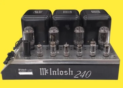 Amplificador de tubo Mcintosh MC240 funcionando bien solo cuerpo [mantenido] negro funcionando Foto 1 de 4